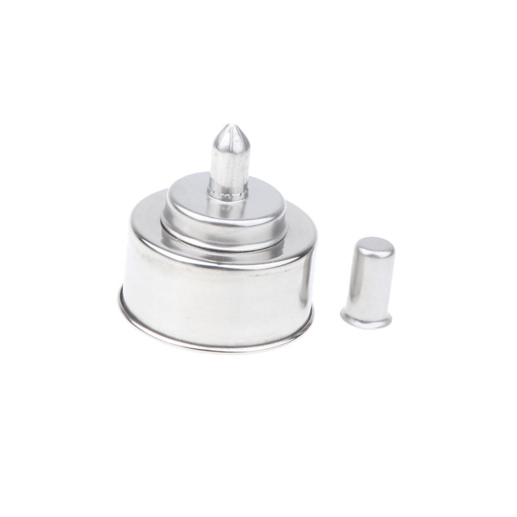 Stainless Steel Alcohol Burner Spirit Lamp with Wick for Chemistry Biology Lab Jewelry Anti-explosion 200ml