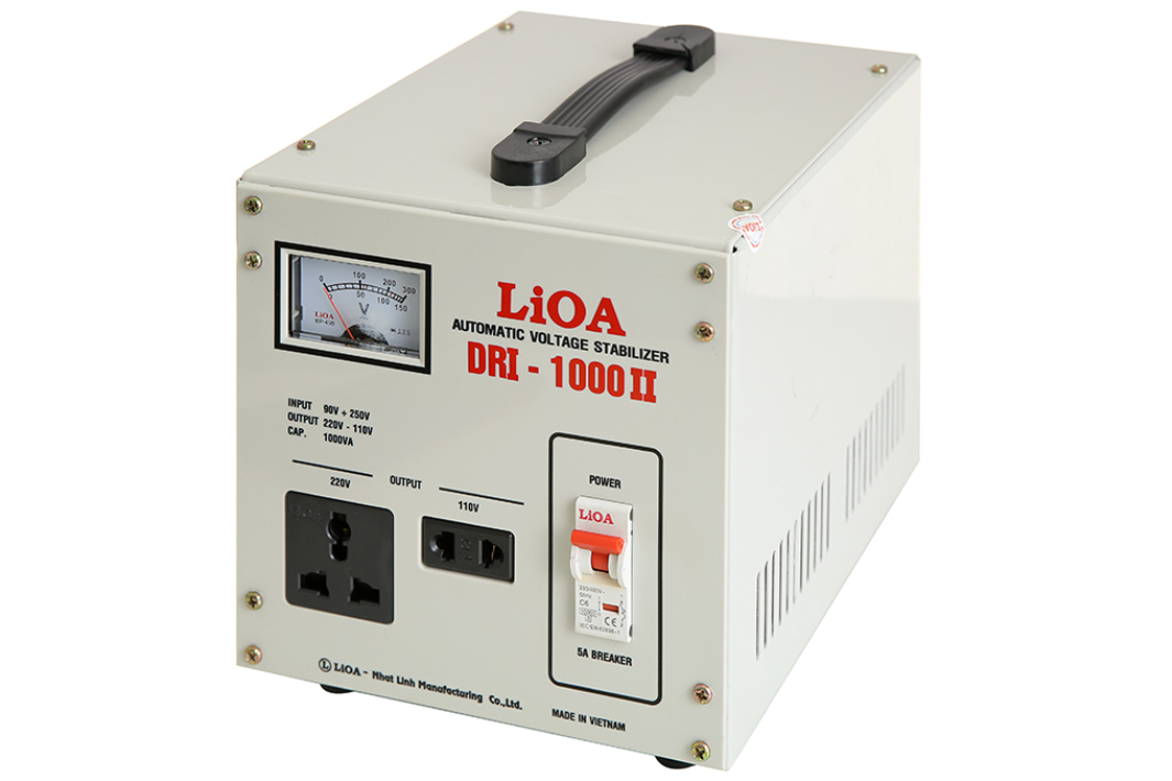 Ổn áp lioa 1kva DRI - 1000II dây đồng 100%