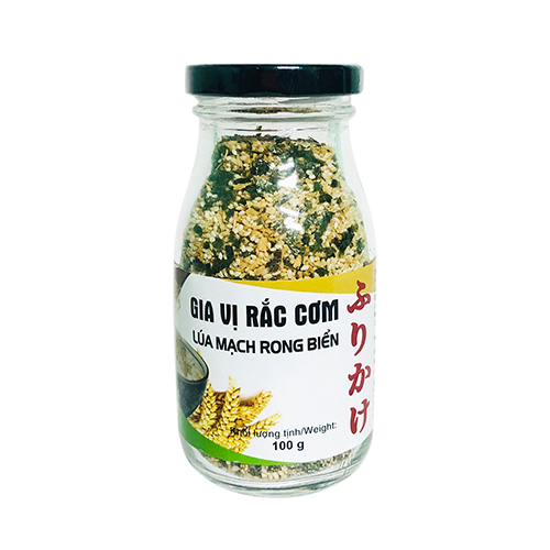 Gia vị rắc cơm lúa mạch rong biển hũ 100g - Tâm Minh Foods