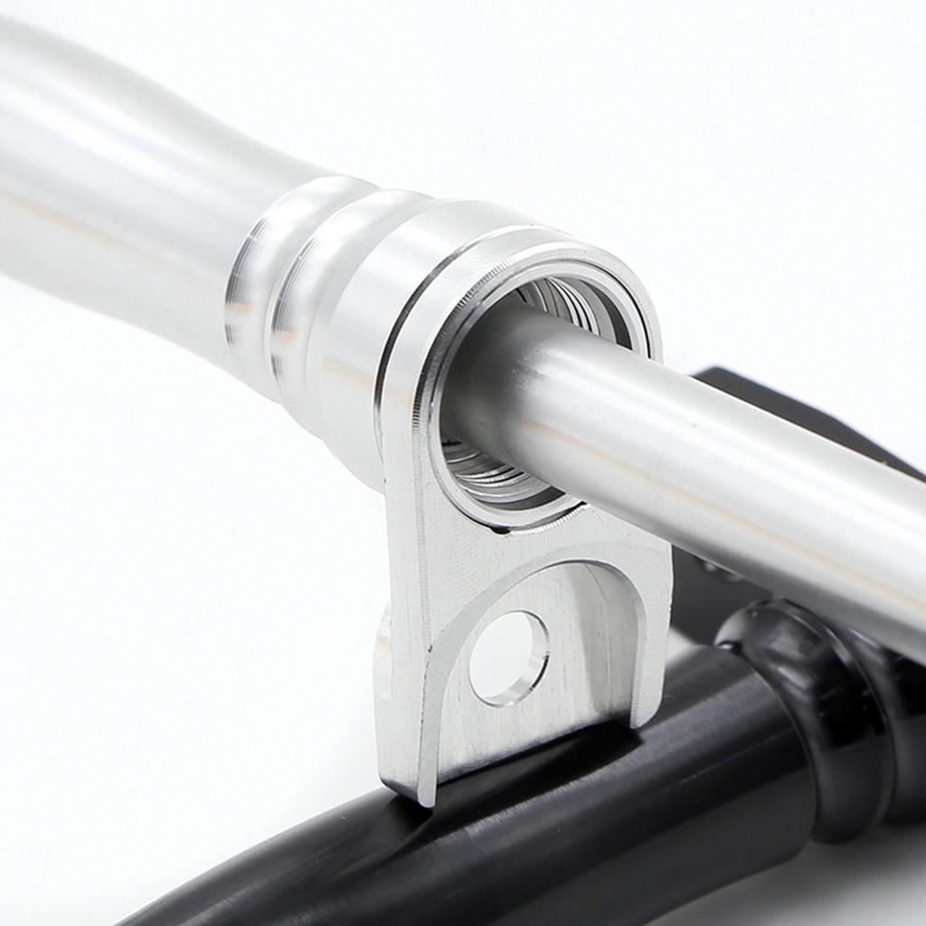 2x Aluminum Alloy Easy Wheel Extension Bars For Brompton Folding Bike Silver