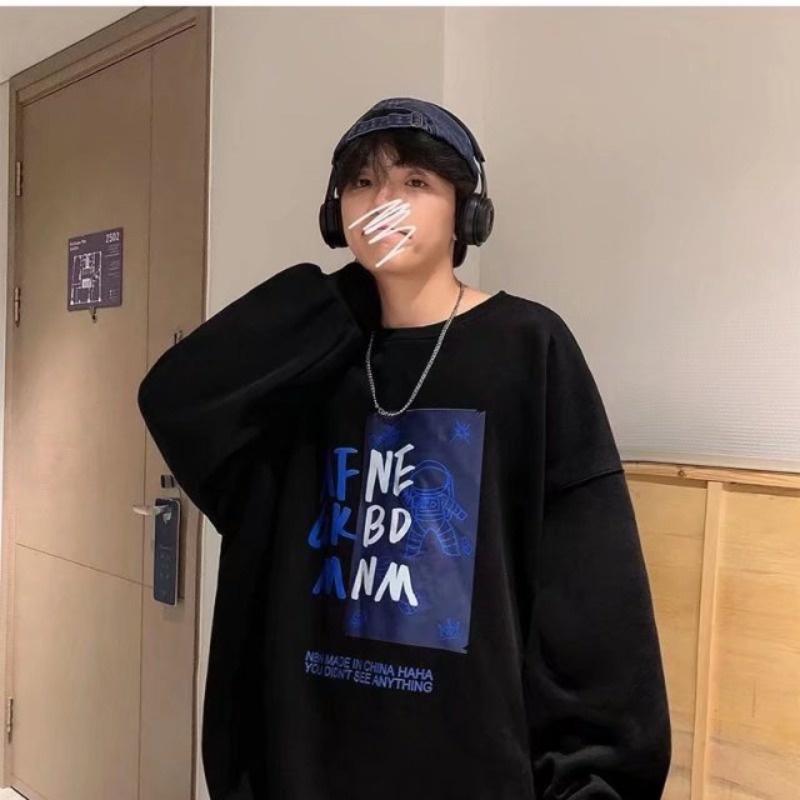 Áo Sweater Nỉ Bông Love Wins Thu Đông Ulzzang hành gia NASA In Unisex Form Rộng