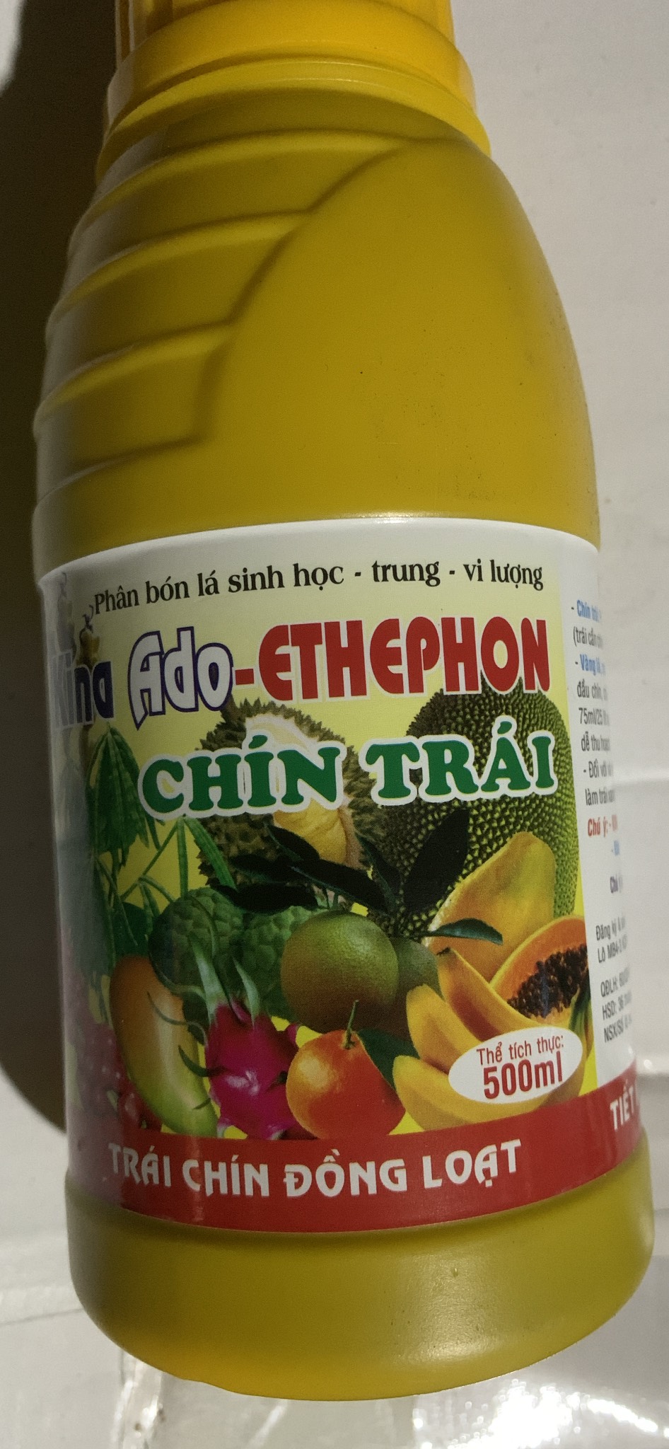 Xử lý trái cây chín Ado Ethephon NHÚNG GIÚP MAU CHÍN TRÁI NGỌT lọ 500ml