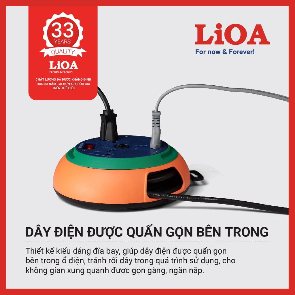 Ổ cắm điện LIOA quay tay, tròn tiện lợi 10m, 5m - Tổng kho kim khí điện nước