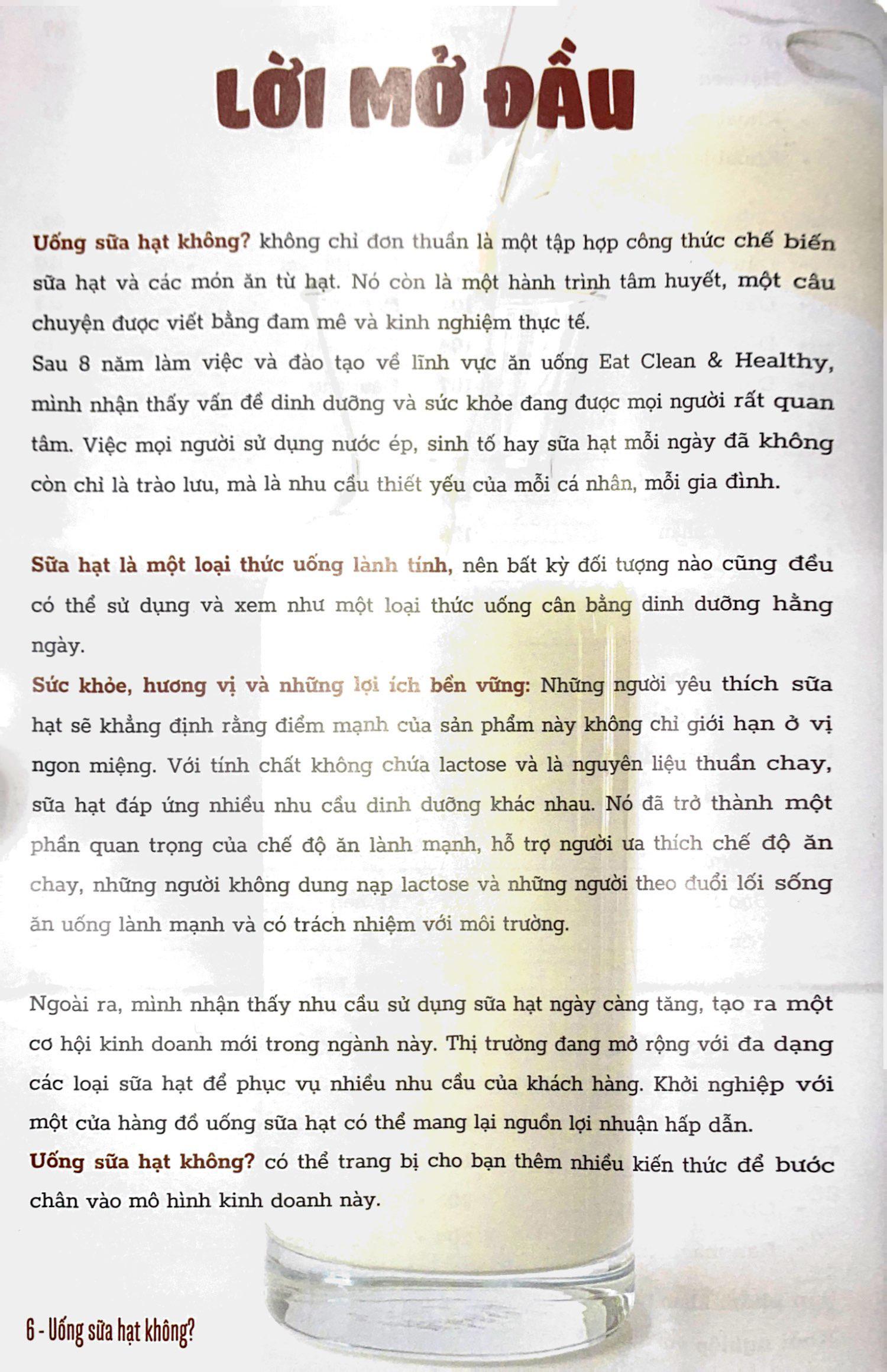 Uống Sữa Hạt Không