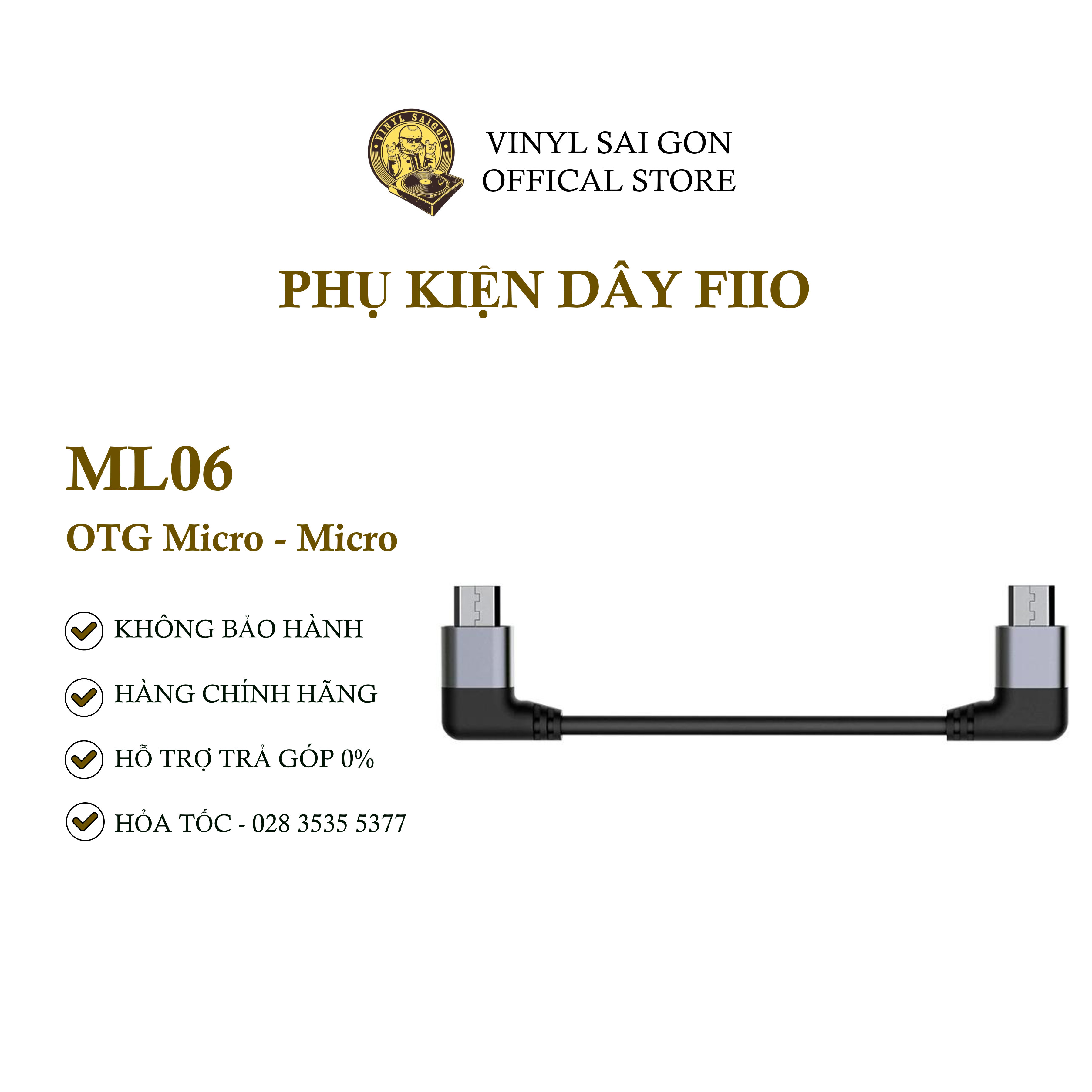 Phụ Kiện Dây Kết Nối FiiO ML06 (Type C To Type C) - Hàng Nhập Khẩu