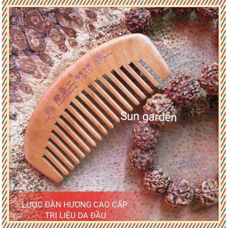 LƯỢC GỖ ĐÀN HƯƠNG CHẢY TÓC CHỐNG TĨNH ĐIỆN