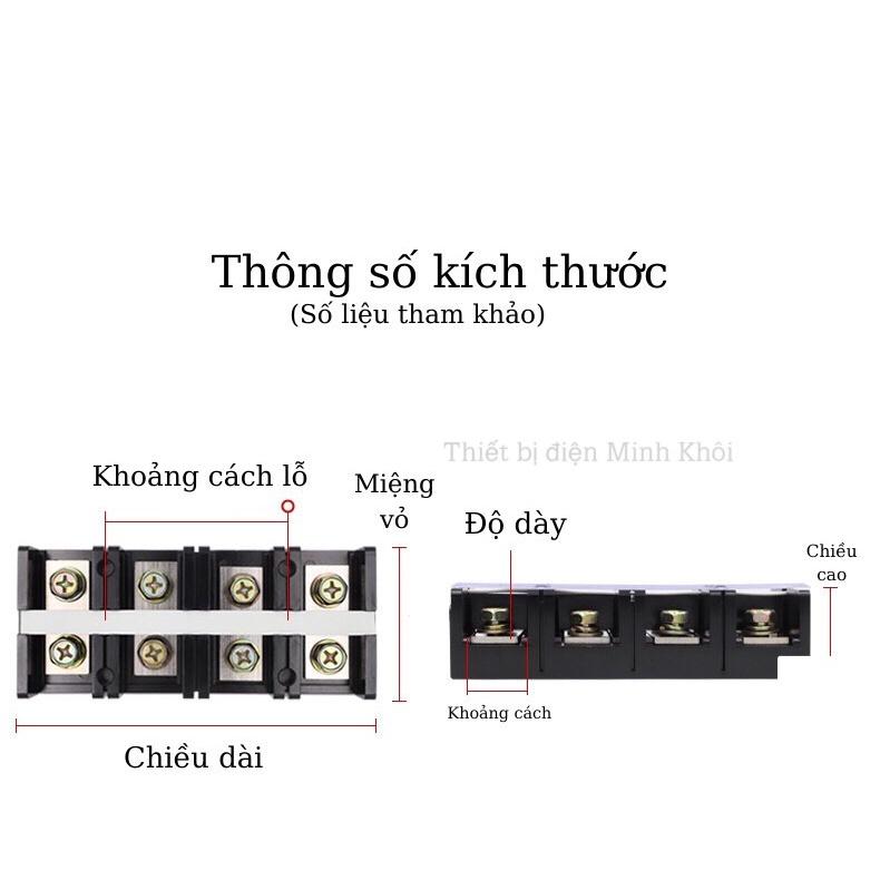 Cầu đấu điện domino đủ kích thước, cầu đấu dây điện, cầu đấu terminal block