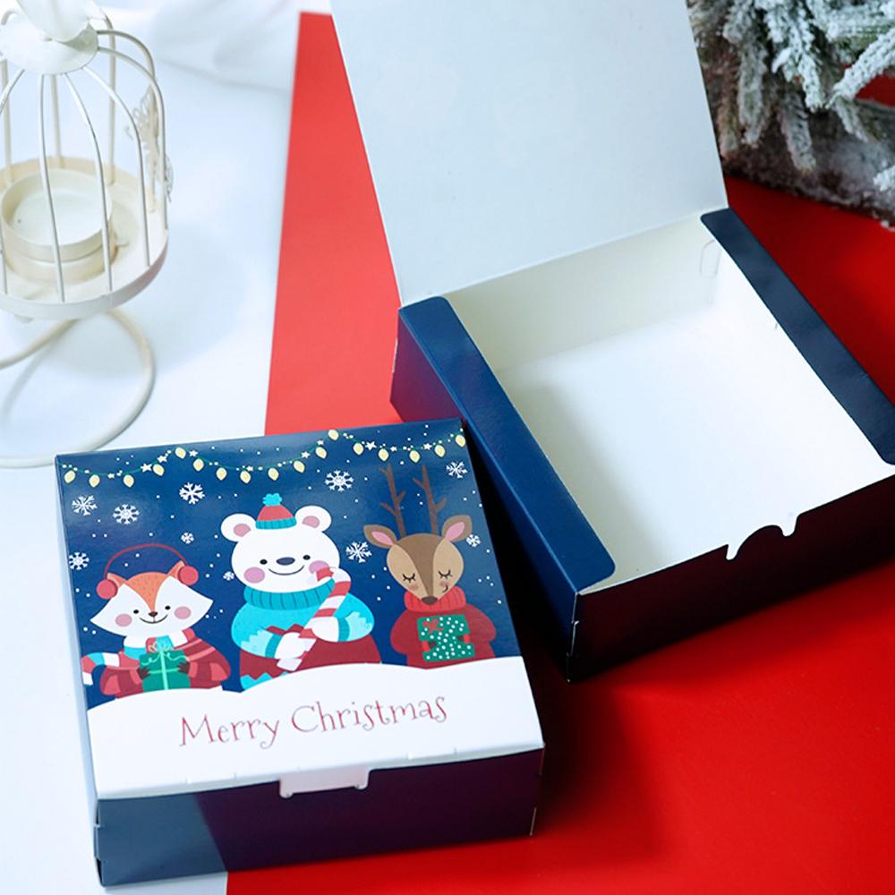 Set 1 / 3 / 5 Hộp Bánh Quy Họa Tiết Giáng Sinh Dễ Thương