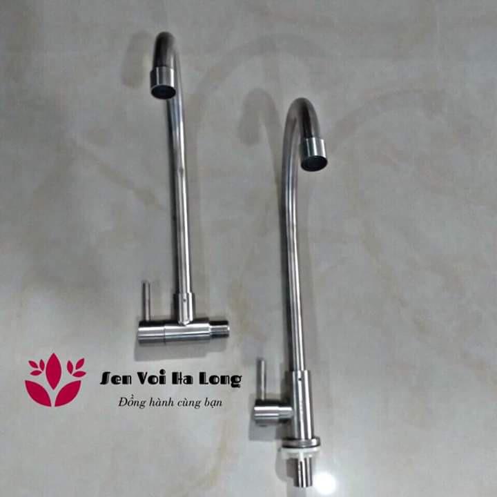 {Hàng đẹp} Vòi rửa bát LẠNH INOX 304 CAO CẤP