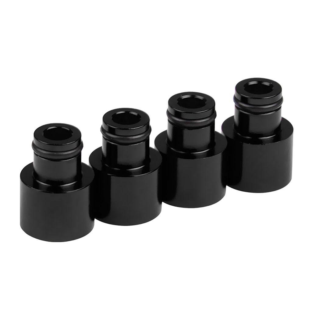 8pcs Fuel Injector Adapters Replace for Car Black+Sliver