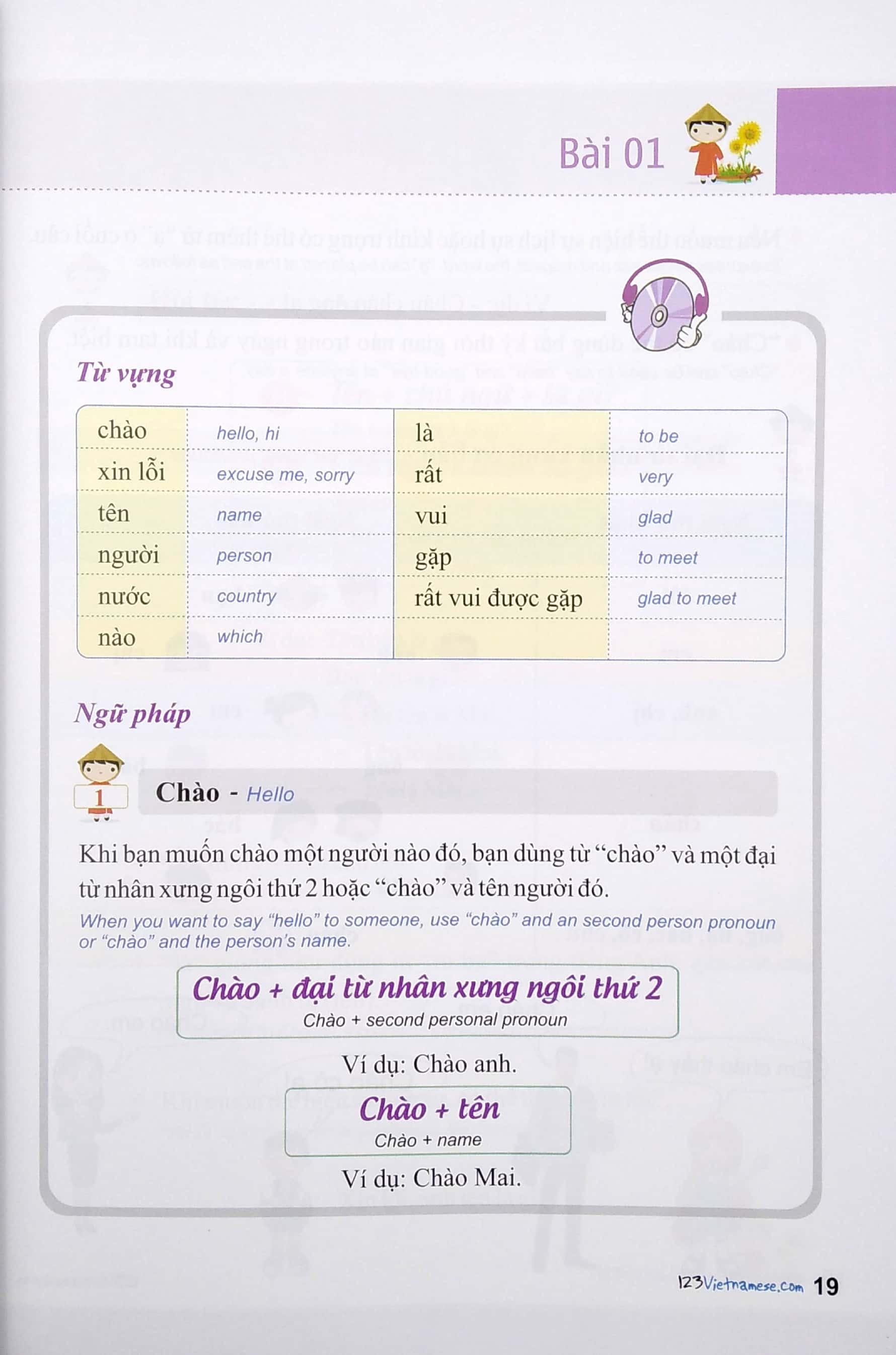 Tiếng Việt 123 - Tiếng Việt Cho Người Nước Ngoài - Vietnamese For Beginners - Student Book - Trình Độ A (Tái Bản 2024)