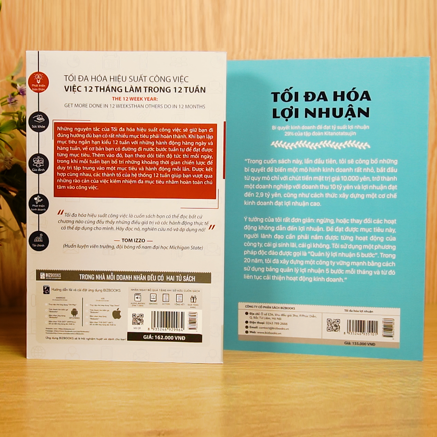 Sách Tối Đa Hoá Hiệu Suất Công Việc Và Lợi Nhuận - Việc 12 Tháng Làm Trong 12 Tuần (2 Cuốn)