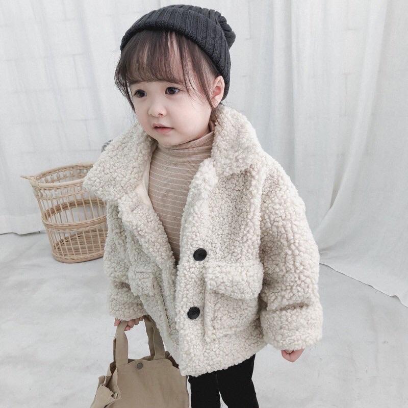 áo lông dáng dài cho bé từ 0-6 tuổi