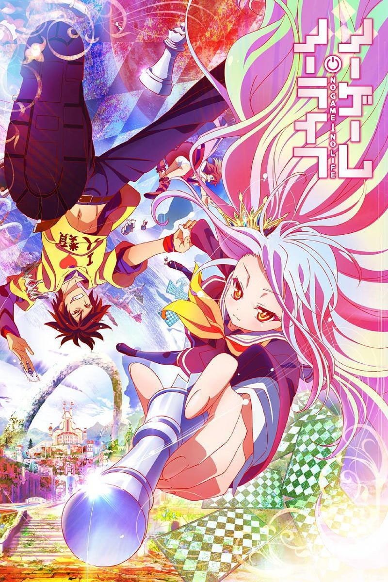 Tranh Poster No Game No Life  A4 combo 10  tấm khác nhau 