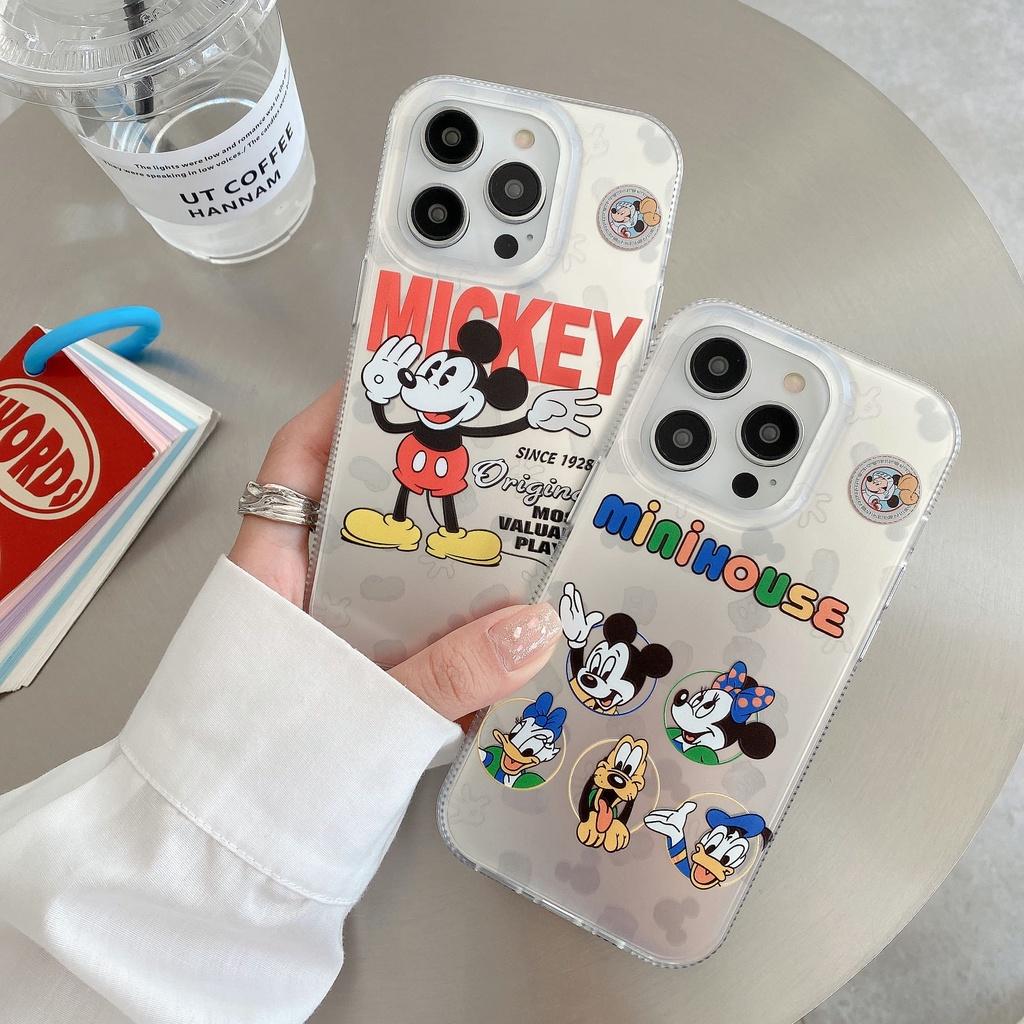 Ốp Điện Thoại In Hoạt Hình Mickey minihouse Dễ Thương Cho iphone 14 Pro Max 14 plus 13 Pro Max 13 13pro 11 12Pro 12 Pro Max