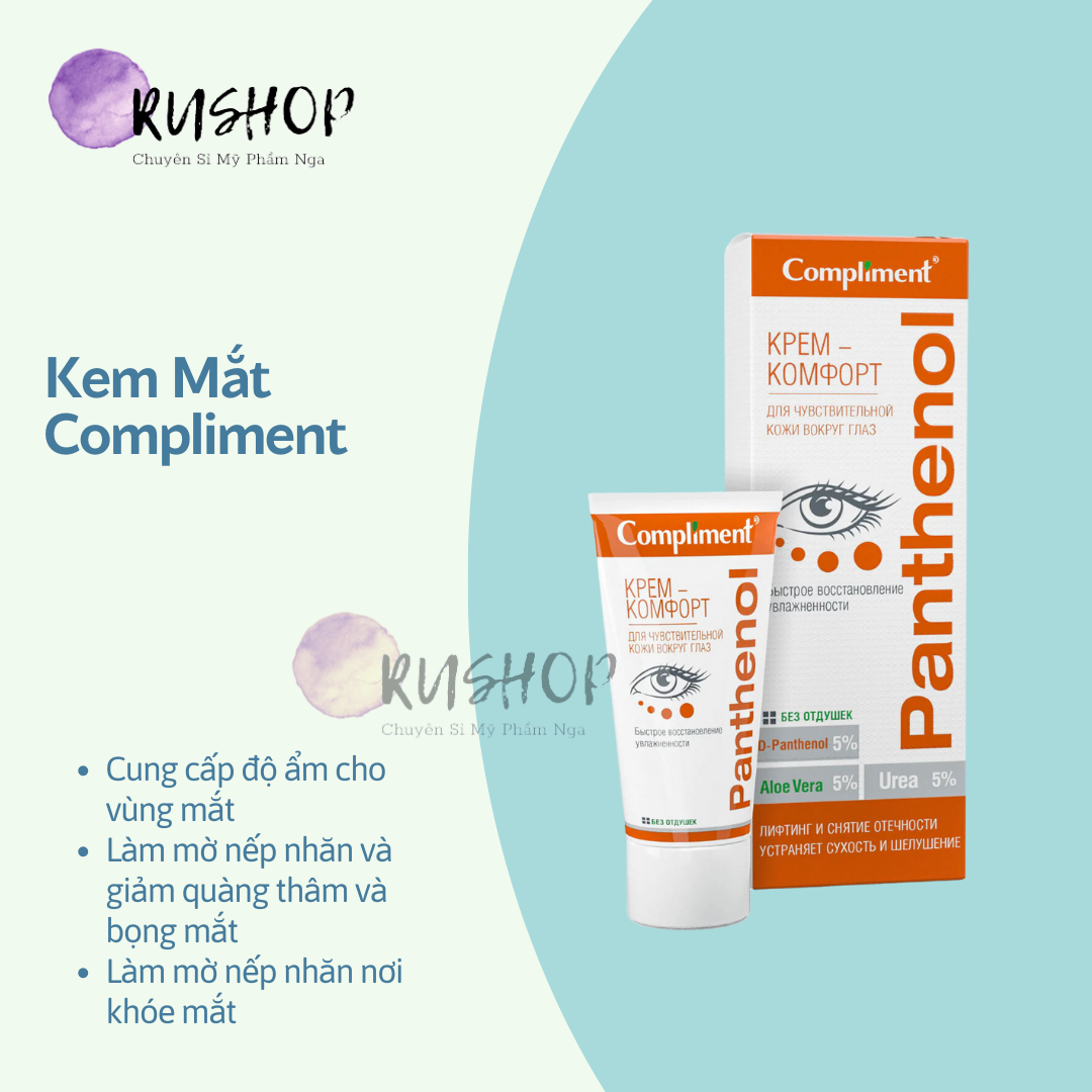 Kem mắt Compliment Panthenol giảm thâm bọng nhăn mắt