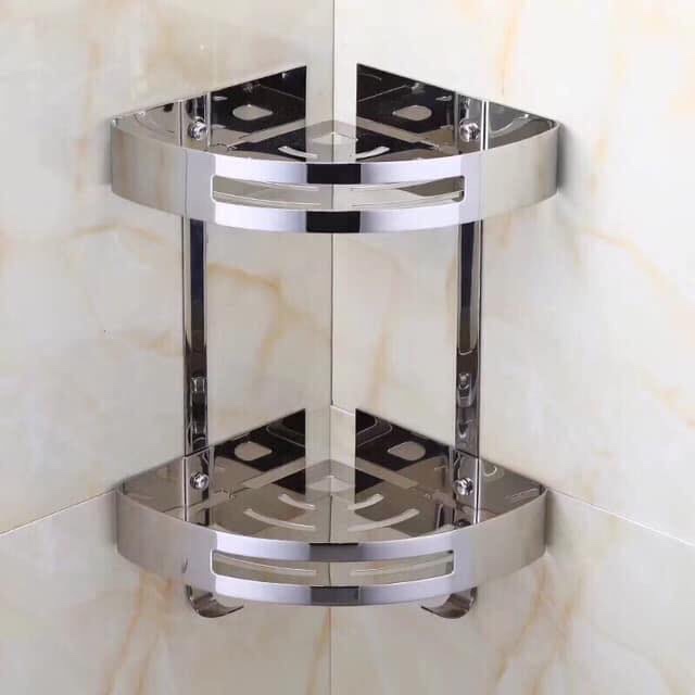 Kệ góc 2 tầng Inox 304