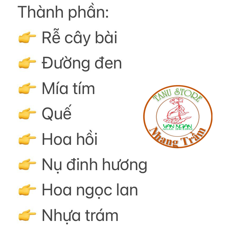 HƯƠNG (NHANG) BÀI THÁI BÌNH ĐẶC BIỆT CUỘN THỦ CÔNG BẰNG GIẤY XỐP - THƠM NGỌT ẤM VÀ NGẬY, CÓ HẬU