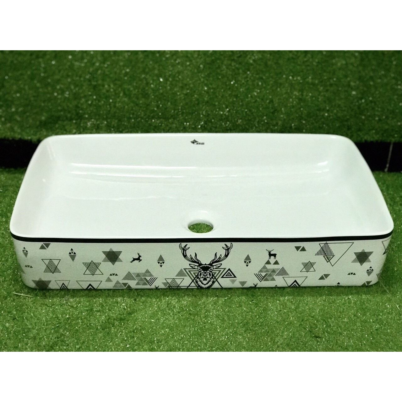 Chậu rửa Lavabo gốm sứ cao cấp HNP00011