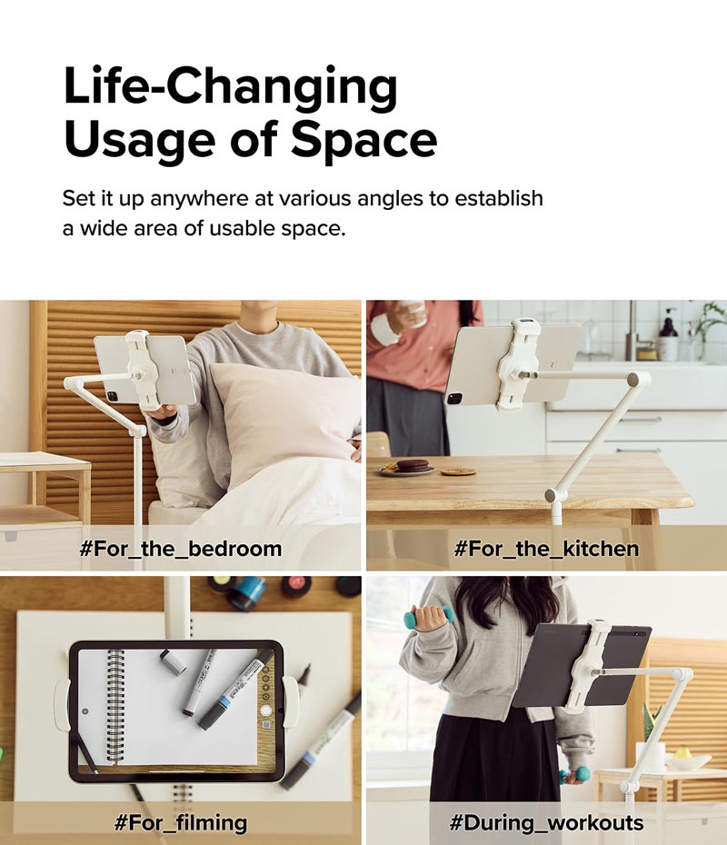 Giá đỡ cho điện thoại, máy tính bảng RINGKE Floor Stand Holder - Hàng Chính Hãng