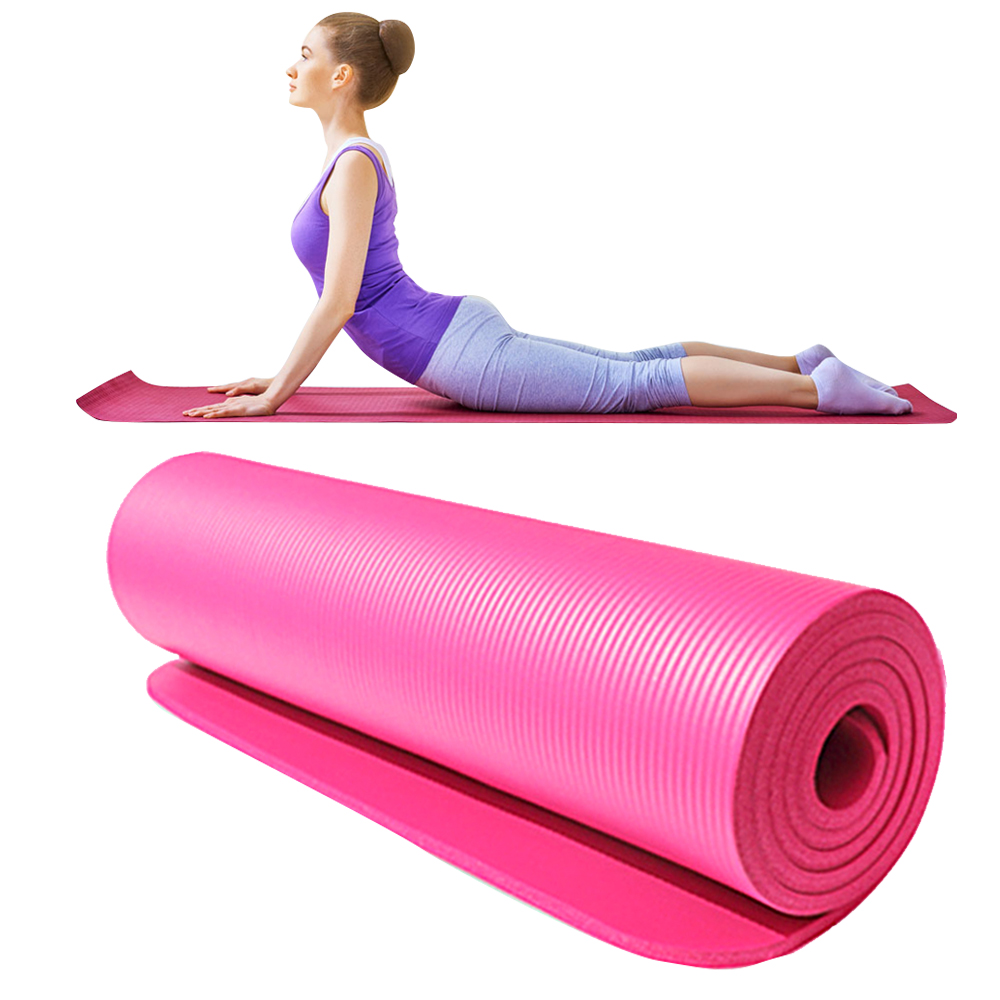 Thảm tập yoga 1830x610x10mm, dày, chống trượt, êm ái khi tập