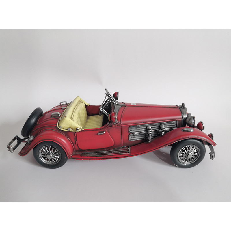 Mô hình xe hơi, xe ô tô cổ điển Kim loại trưng bày/ Vintage Metal Car Handmade Decoration (1904E-7799)