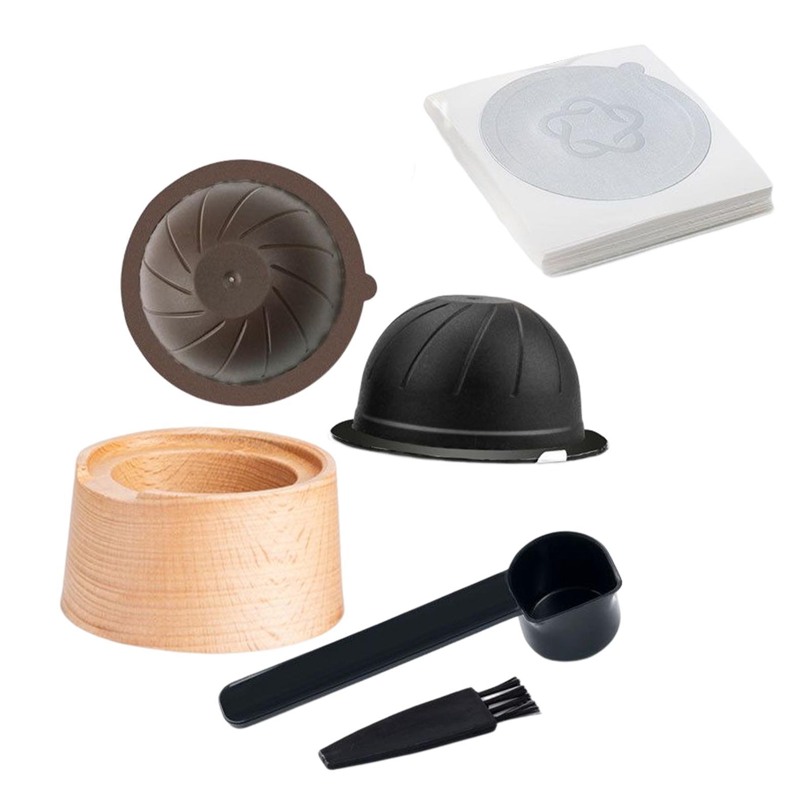 Reusable Coffee Capsule Refill Kit, Aluminum Foil Seals Kit Capsule Holder for Home