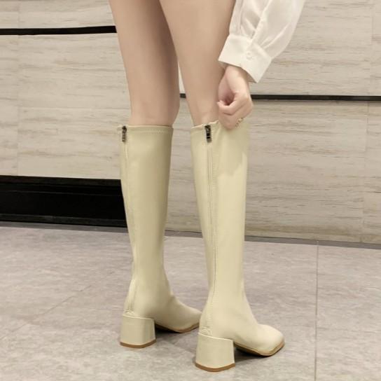 Giày Bốt Giày cao cổ mềm nữ hàn quốc