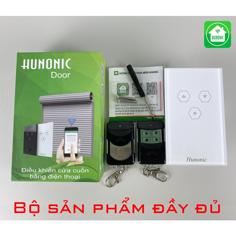 Công tắc cửa cuốn thông minh Smart Home hỗ trợ Google Assistant . Công tắc cảm ứng WIFI kính cường lực- Công tắc điện 2 màu đen trắng | Hàng Việt Nam Chất Lượng Cao