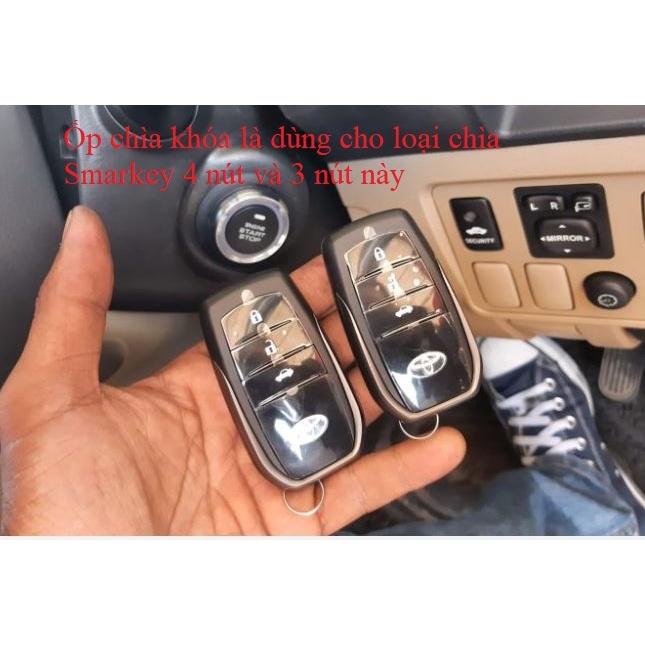 Ốp bọc chìa khóa Toyota Camry 2018, 2017 loại 3 nút, 4 nút Smartkey