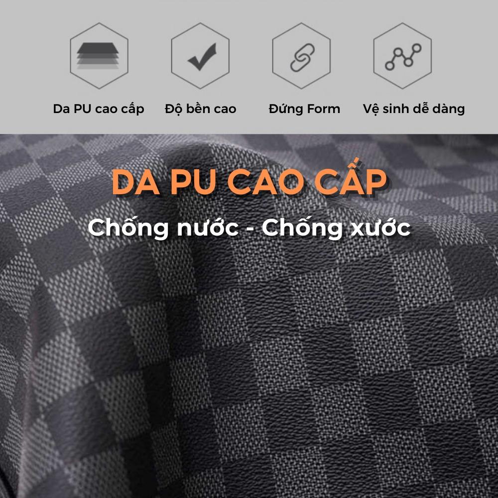 Túi xách du lịch, túi trống chất liệu da cao cấp chống thấm nước, chống bụi, có ngăn để đồ thoải mái -