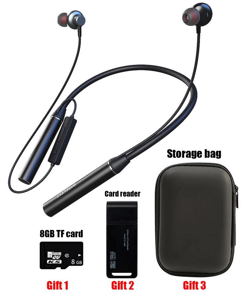 Gusima TWS 80 Giờ Tai Nghe Nhét Tai Bluetooth Tai Nghe Chạy Bass Tai Nghe Nhét Tai Không Dây Có Mic Stereo Cổ Thể Thao Tai Nghe Thẻ TF