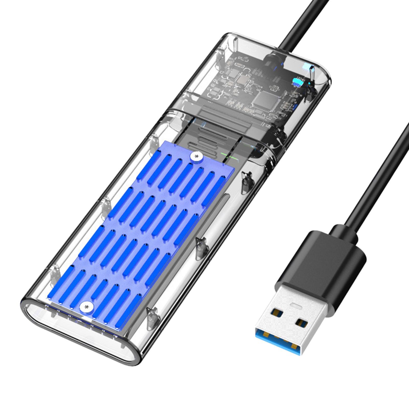 M.2 to USB 3.0 SSD Adapter Enclosure Box Converter HDD Box SSD Case Reader Gold