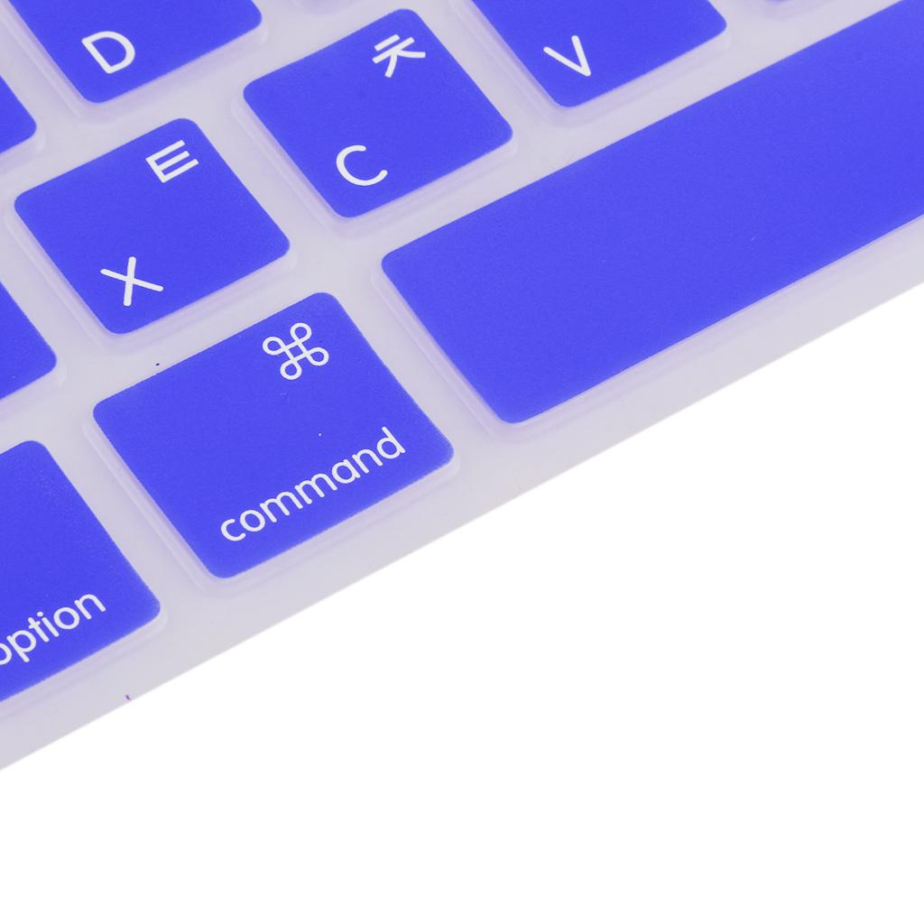 2xSilicone Soft Keyboard Skin Cover Anti-scratch for Macbook Pro 13" Laptop