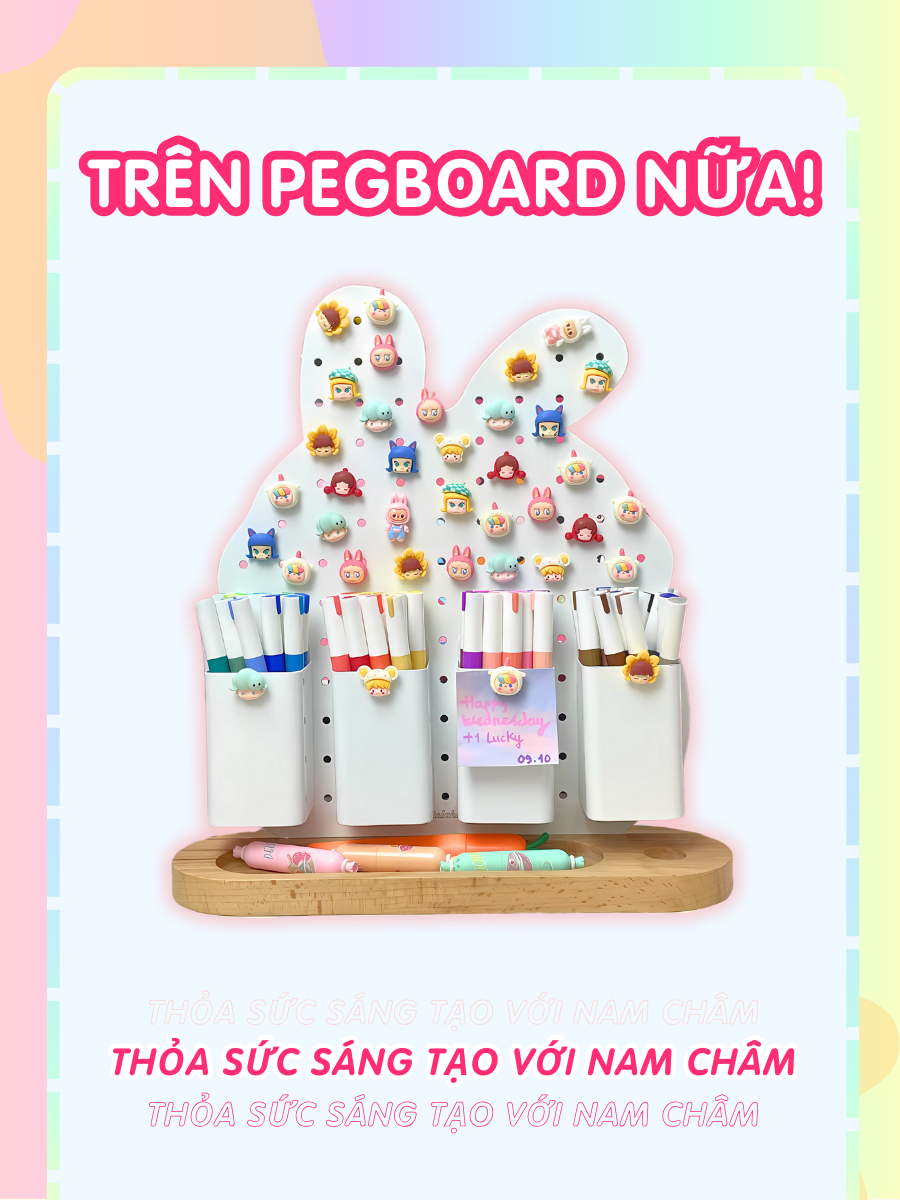 Nam châm siêu mạnh hít tủ lạnh Dola Home Baby khóc, hộp mù blind box, đính thời khóa biểu, sticker, giấy note, decor phòng ngủ