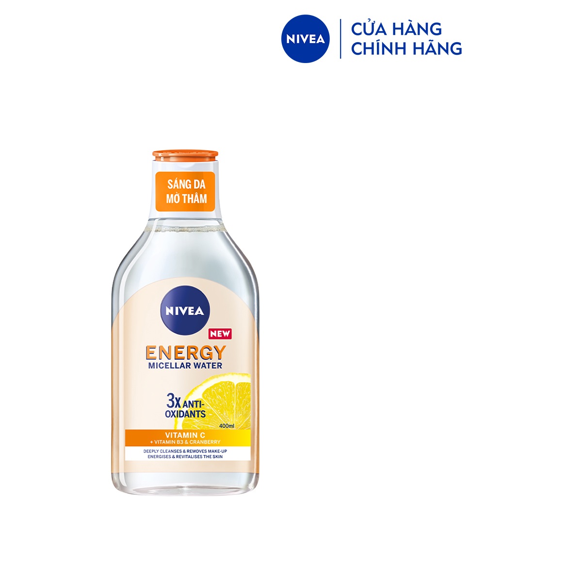 [MUA 1 TẶNG 1] Nước Tẩy Trang NIVEA Energy Micellar Water Vitamin C Dưỡng Sáng Mờ Thâm Nhập khẩu Từ Đức (400 ml) - 94244