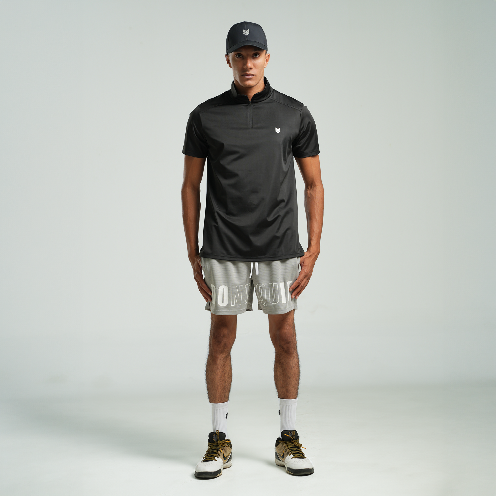 Áo ngắn tay Redikick Half zip Training Top co giãn Bóng Rổ Pickle ball Gym Chạy Bộ Bóng Đá Tennis