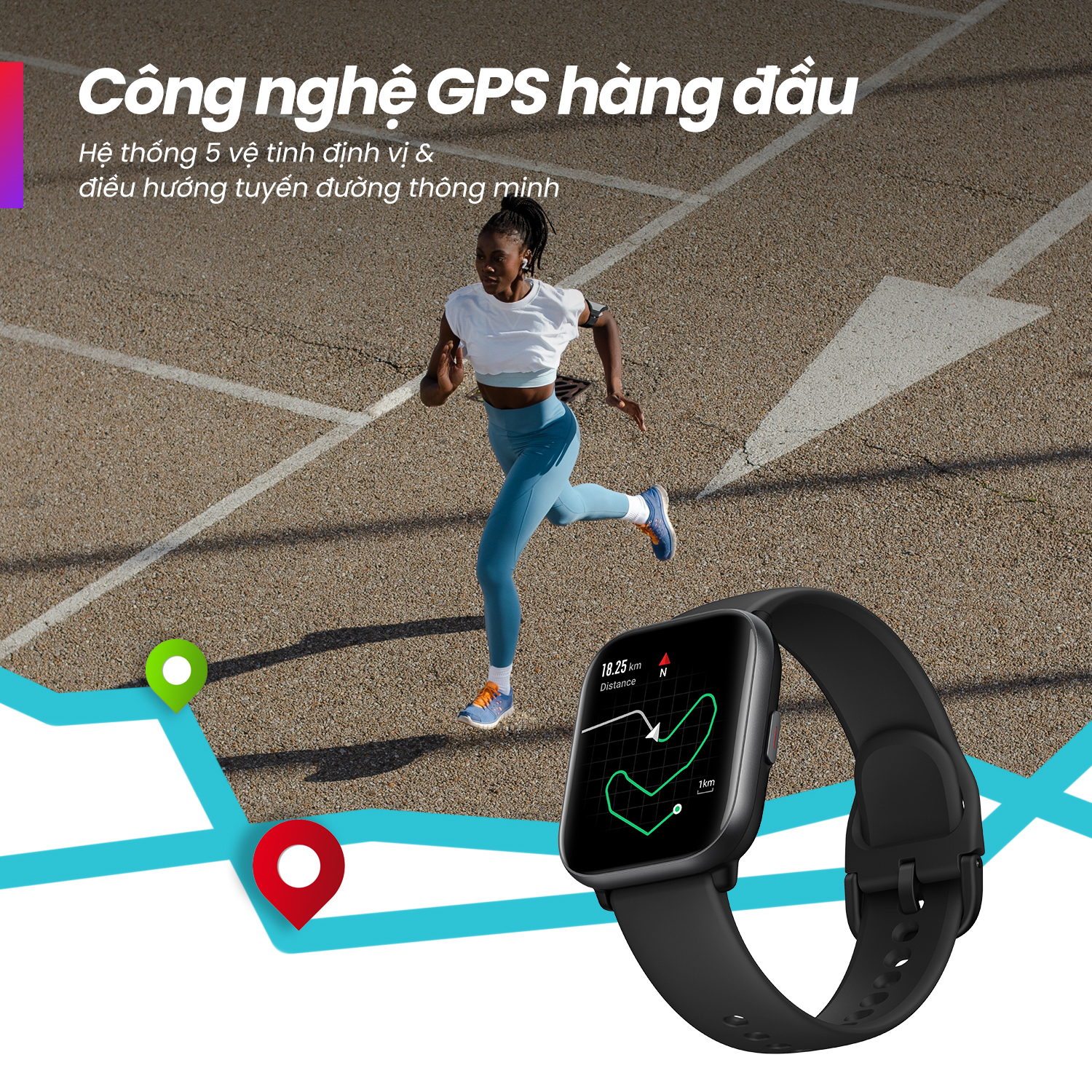 Đồng hồ thông minh Amazfit Active - Nghe gọi Bluetooth & phát nhạc - Thiết kế thời trang - Hàng Chính Hãng - Bảo hành 12 tháng