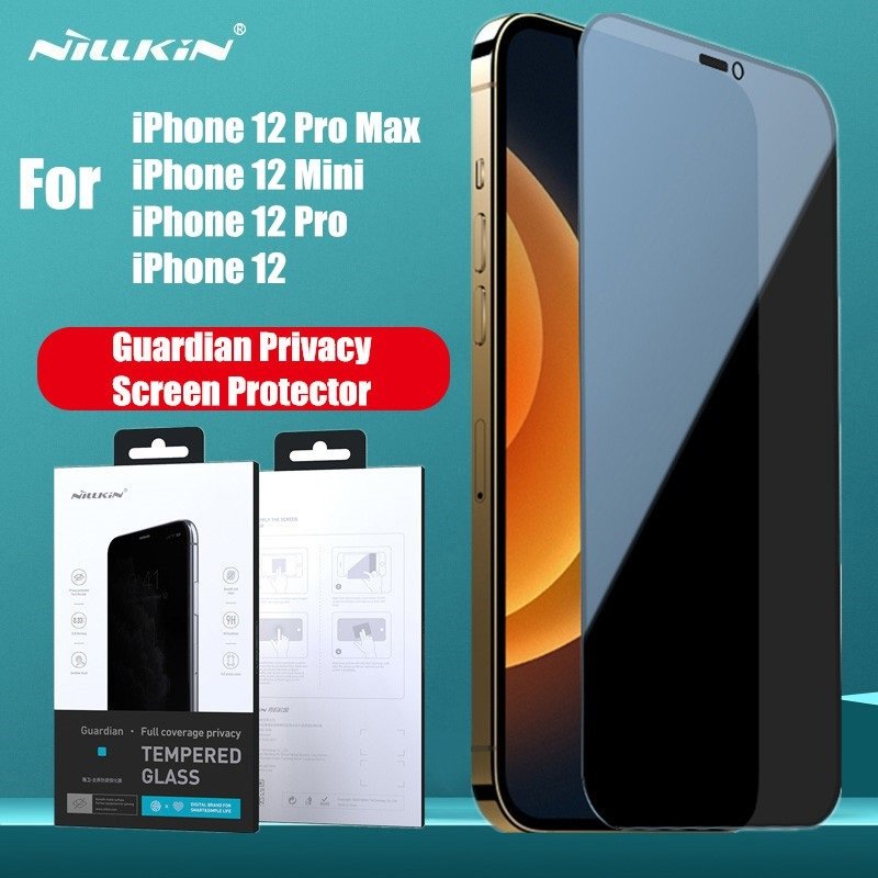 Kính cường lực chống nhìn trộm Nillkin Amazing Guardian dùng cho máy Iphone 12/12 Pro - 12 Pro Max - Hàng chính Hãng.