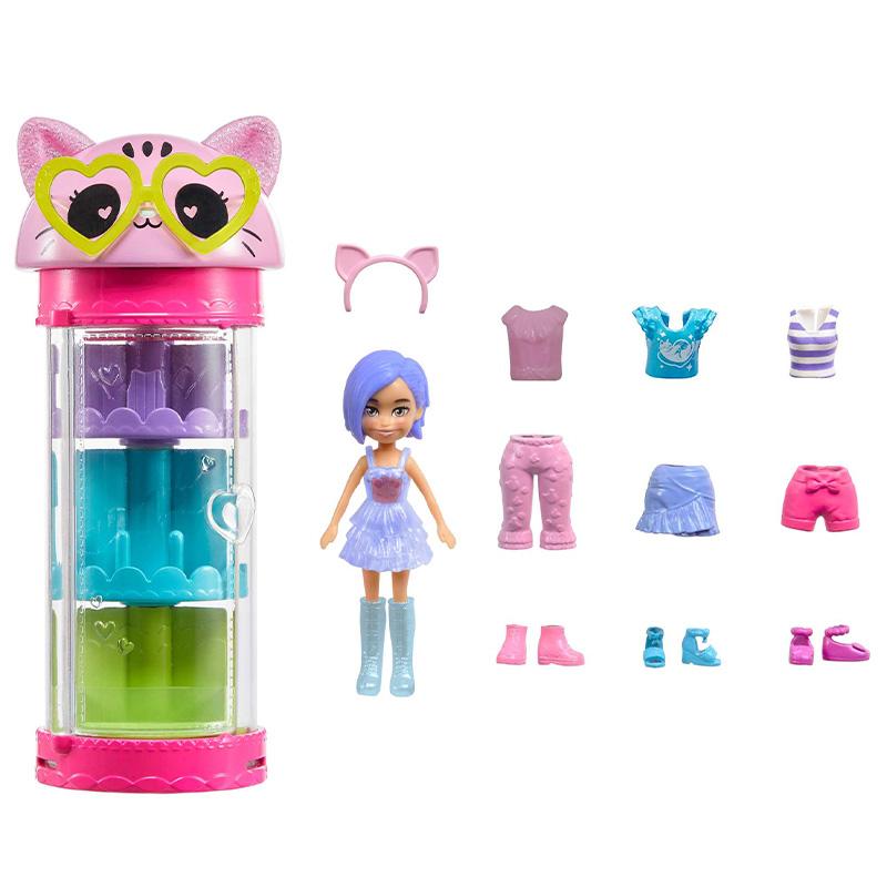 Đồ Chơi POLLY POCKET Tủ Xoay Thời Trang Của Polly Pocket - Bella Cat HKW07/HKW04