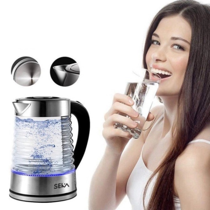 Ấm Siêu Tốc Thủy Tinh SEKA SK2829T 2.2L - Hàng Chính Hãng