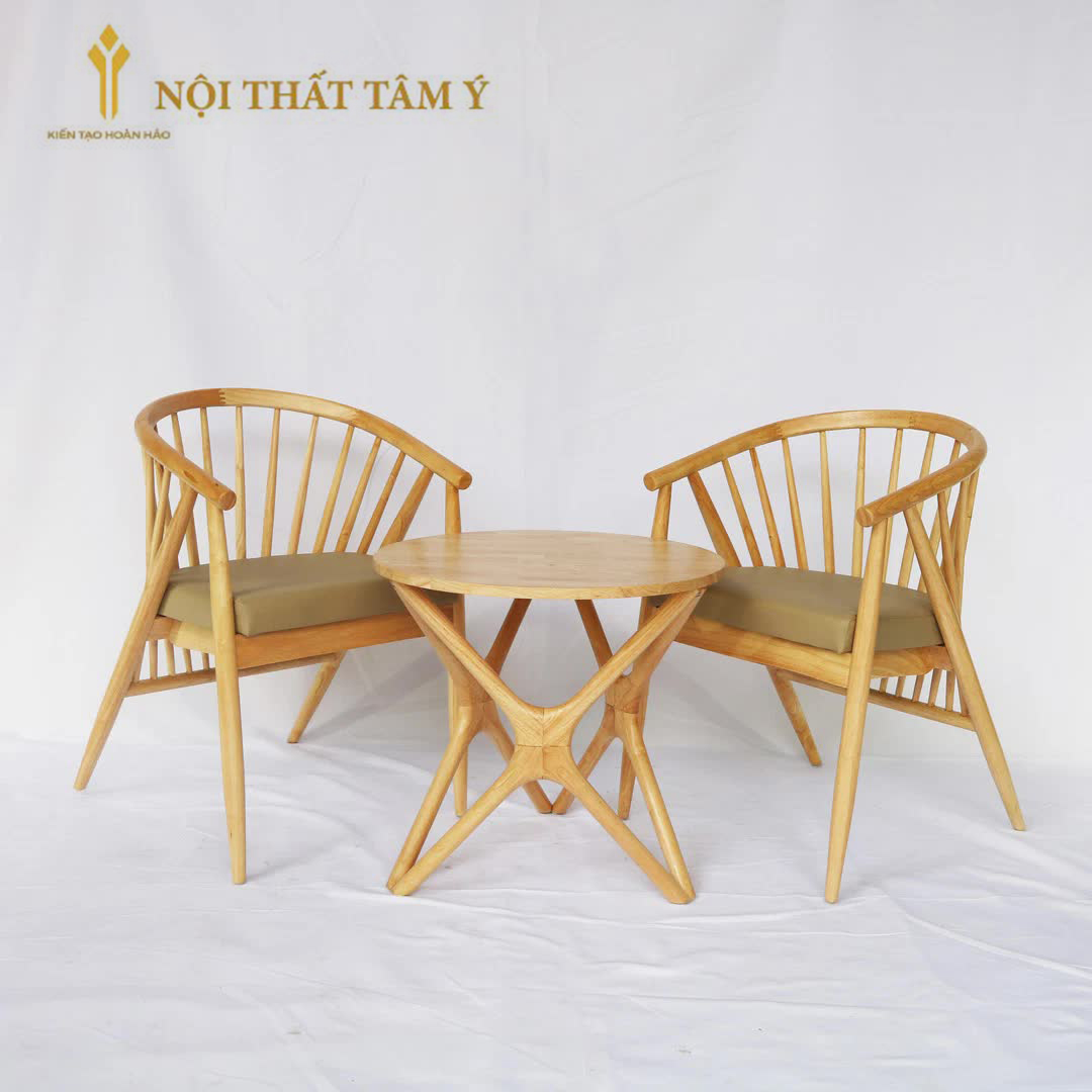 Bộ 2 Ghế Genny và Bàn Trà Chân Sao
