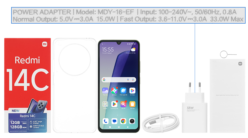 Điện thoại Xiaomi Redmi 14C - Hàng chính hãng