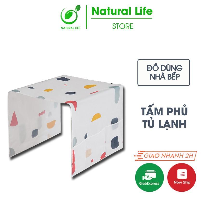 Tấm phủ tủ lạnh nilon PEVA cho nhà thêm xinh