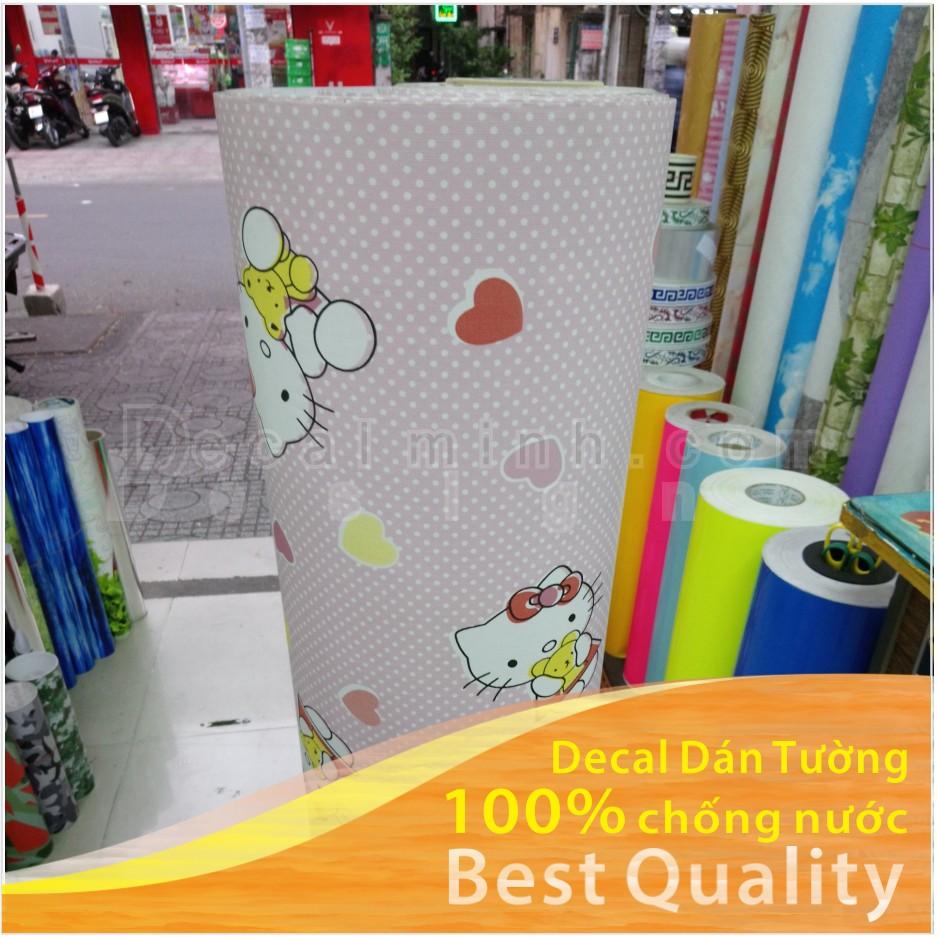 10m Decal dán tường chống nước Loại dày hello kitty