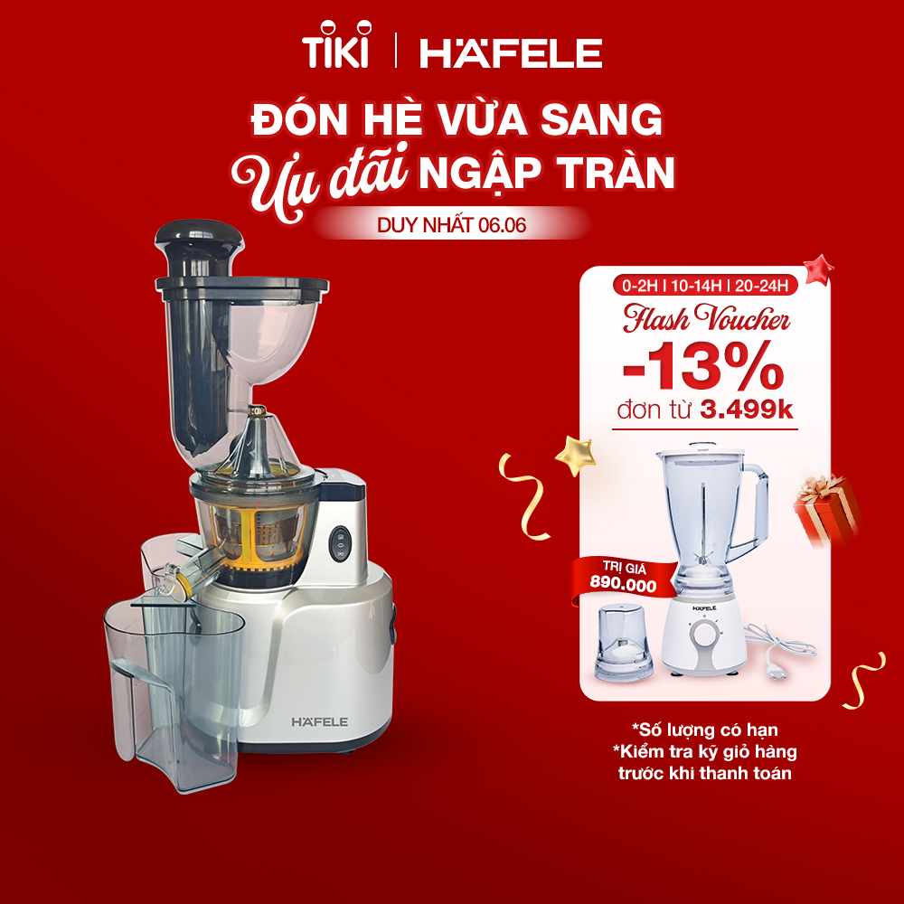 Máy ép chậm Hafele họng nhỏ HS-J32X 535.43.392 (Hàng chính hãng)