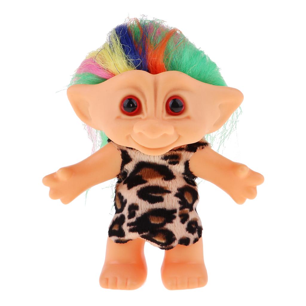 High Quality PVC Lucky Troll Doll Leopard Leprocauns Doll - Cake Toppers