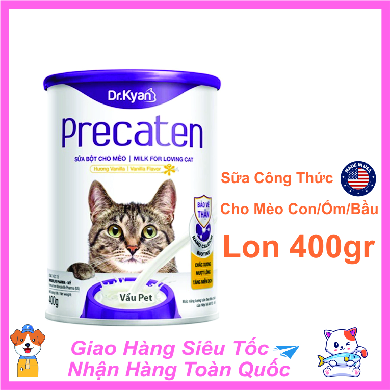 Sữa Bột Cho Mèo Dr.Kyan Precaten lon 400gr