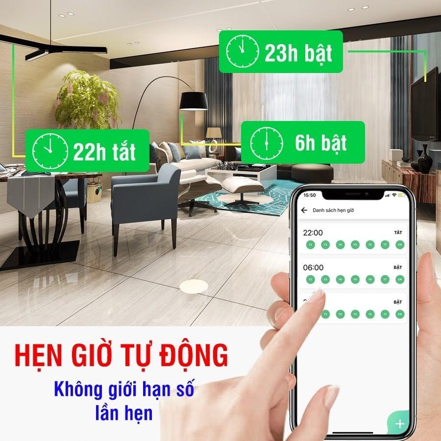 Công Tắc Thông Minh Wifi Hunonic Mini Điều Khiển Từ Xa Qua Điện Thoại, Hẹn Giờ Tự Động