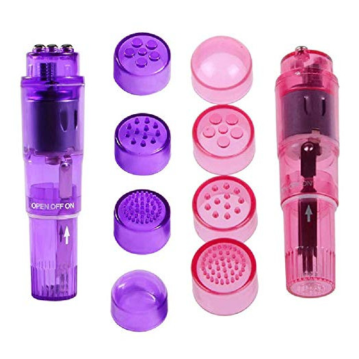 Combo 02 Máy Massage Rung Mini Cầm Tay Rung Siêu Mạnh Siêu Hot [Tặng Kèm 3 Đầu Massage Rung Tăng Năng Lượng Cơ Thể]